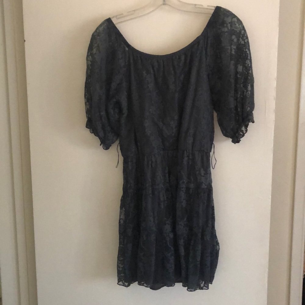 Blue lace dress